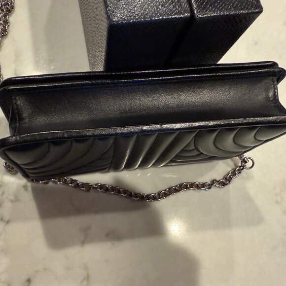 Prada Quilted Leather Clutch with Detachable Chain - Picture 15 of 16